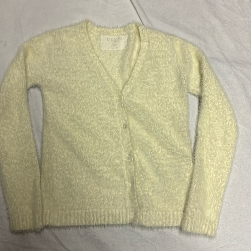 Guess Supersoft Girls Cashmere Cardigan Sweater Size 6X/7